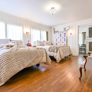 The Doc's Inn Rhea Room. Each room named after a doctor who once owned the home!