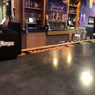 a bar with a counter top