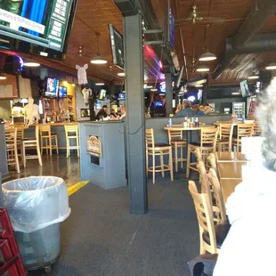 a restaurant with tables and chairs
