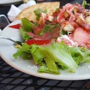 The seasonal strawberry salad with grilled chicken was absolutely delicious! And our server, Nate, was fantastic!