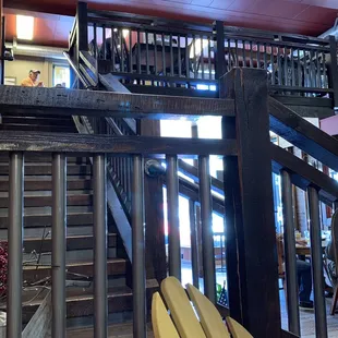 There are some tables upstairs too