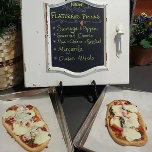 Hungry!? Stop in and try our amazing flatbread pizzas!