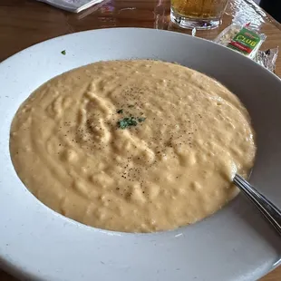 Lobster bisque with a bit too much salt