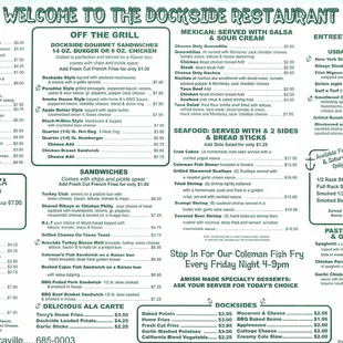 Menu August 2013