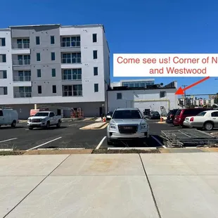 Come see us! Our back parking lot and door are open.