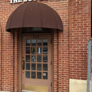 The highly unassuming exterior. Could use some pop in what is becoming a more colorful downtown.