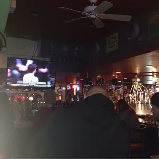 Bar area plus tv (Go Aztecs!)
