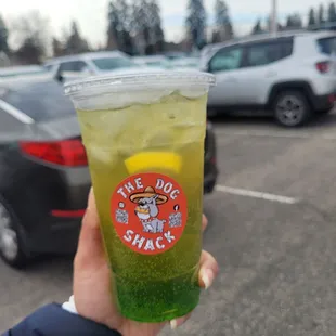 Green Apple &amp; Redbull drink