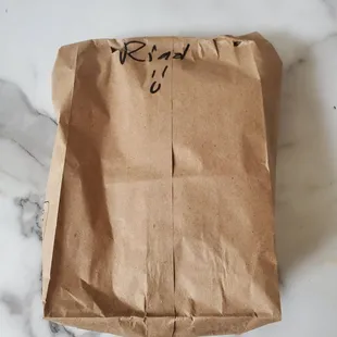 Bag of food