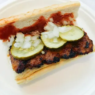 Our BBQ Rib sandwich is here year-round!