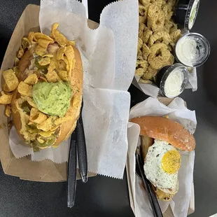 Plus our fried pickles and they had regular ranch and vegan ranch.