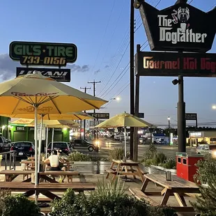 Outside eating area