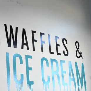 waffles and ice cream