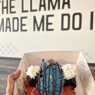Loved the Dolly's Dream (OG Liege Waffle). Although the store got busy the desert was worth the wait.!