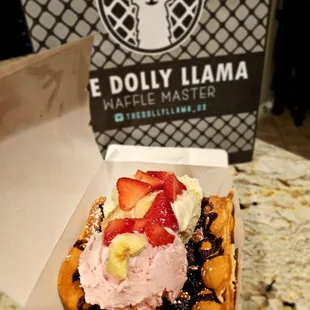 My "Make your own" banana split version