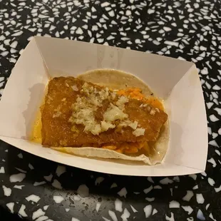 Fish taco (yummy)