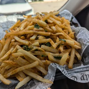Garlic Cilantro Fries, Large