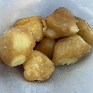 Best donut holes in town? So fresh, light, and delicious. $1.80 for 12.
