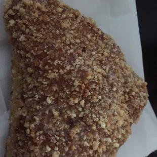 It's crumb on the outside and Apple filled on the inside. It was huge!