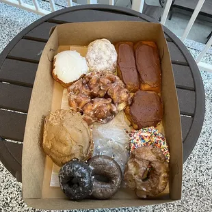 Every variety I've tried has been delicious! (Couldn't resist grabbing a donut before taking this photo!)