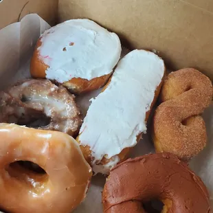 a variety of donuts