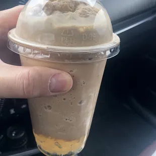 Chai Boba tea with lychee