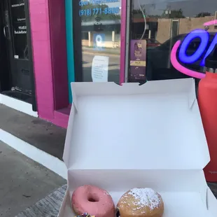 a box of doughnuts