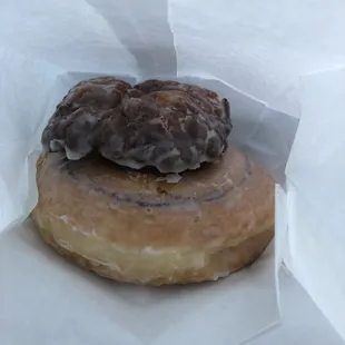 a donut in a wrapper