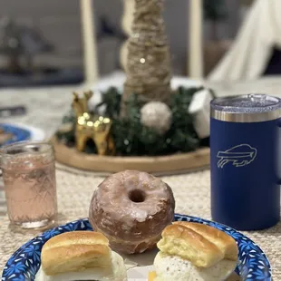 Cronuts along with Breakfast Sliders (made at home)