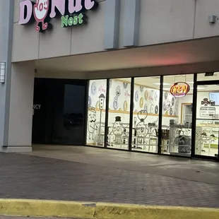 outside