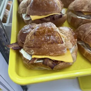 Croissant sandwiches
