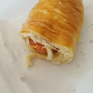 Cheese filled pig in a blanket