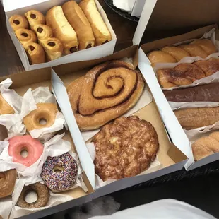 a variety of doughnuts