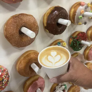 Donuts and coffee