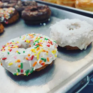 a variety of donuts