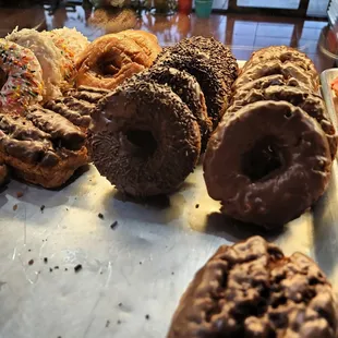 a variety of donuts