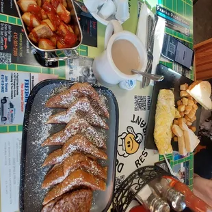 Coffee Texas French Toast Omelet Potatoes