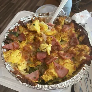 Eggs Benedict bowl!!! No sauce