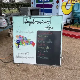 The menu