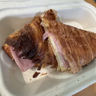 Ham and cheese Croissant Ham &amp; Cheesy Melt