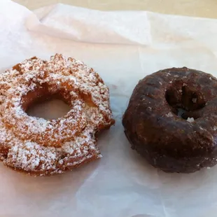Sour Cream Doughnut and Chocolate Cake Doughnut
