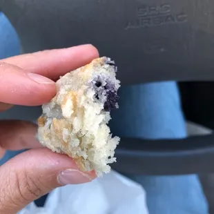 I was so hungry I ate the whole muffin before taking a picture of the full thing