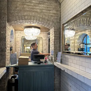 Inside is small but cute. It feels like you&apos;ve step into a magical donut shop