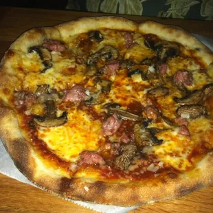 Sausage and Mushroom Pizza
