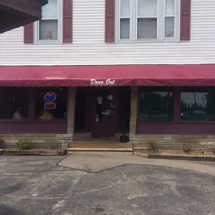 there is parking just for motorcycles out front