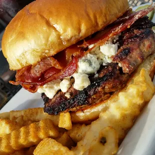 Dover Bacon Bleu Burger $1 off on Mondays.