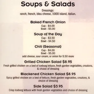 Soups and Salads