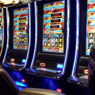 Some of the slot machines at The Downs