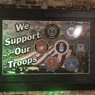 we support our troops sign