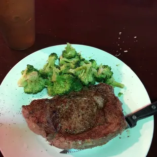 Ribeye  w/ brocoli